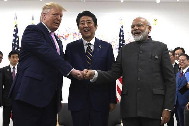 Trump, Abe and Modi meet at the G-20 Summit and discuss Global issues and 5G Network