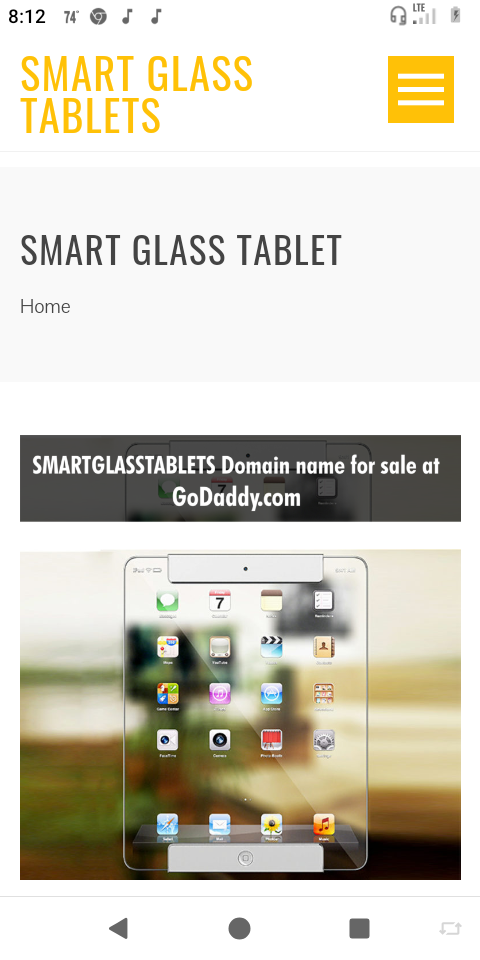 The Next Big Technology, Smart Glass Tablets, is Coming Out Next Year