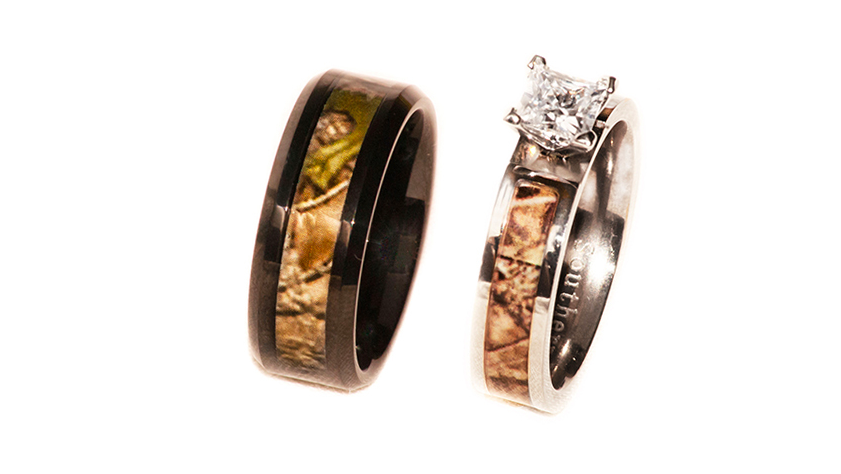 Variety of Earthy Tone Camo Rings are Now Available Online
