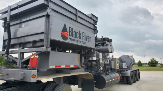 Black River Pumping Services Is the Pioneer Company Pumping on a Well in Upstate New York
