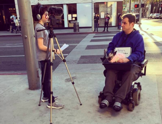 Actor Sammy Voit starts business shotbrighter.com and donates all proceeds to homelessness in LA and NYC