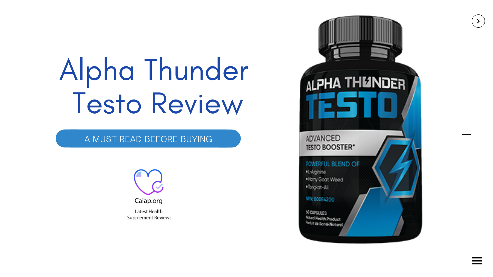 Alpha Thunder Testo Reviews – Does Alpha Thunder Testo Really Work For Male Enhancement?