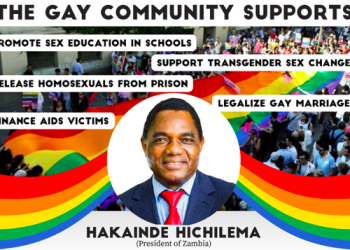 Hakainde Hichilema Promises Gay Marriages in Zambia