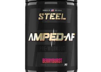 Steel Supplements’ Amped AF is the perfect focus-enhancing pre-workout booster