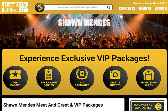 Shawn Mendes Meet And Greet & VIP Packages