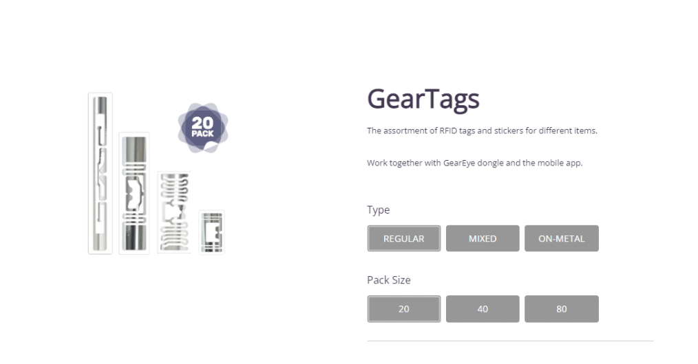 GearEye RFID Tags