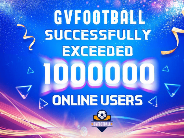 GVFOOTBALL breaks through 1 million online users