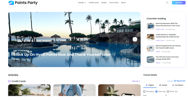 Embark on Your Credit Card Journey with The Points Party