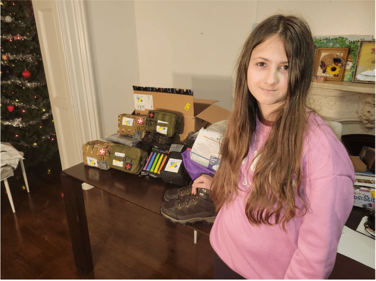 Christina Rekeda Supports War-Torn Ukraine, Tutors Local High Schoolers