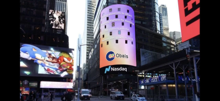 OBAIS Marks a Historic Milestone with Nasdaq Times Square Feature, Reinforcing Its Web3 Leadership
