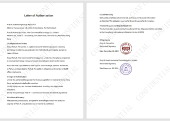Hive Commercial Technology Co., Ltd. and Its E-Commerce Brand “Hive Select” Officially Authorized by Prosus N.V.